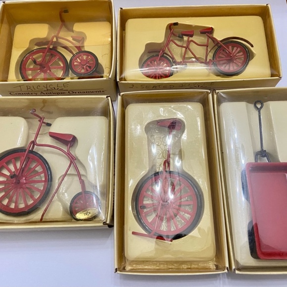 Vintage, Rare, Country Antique Toy- Ornaments- Tricycle - Picture 11 of 11